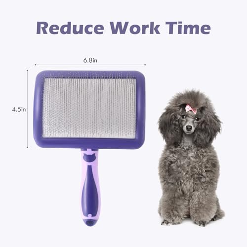 UXIETIN Dog Brush for Poodles,Grooming Brush for Dematting | Detangle Dog Brush for Poodles,German Shepherd Hair,Pitbulls,Yorkies,Labrador Retriever,for Grooming and Bathing