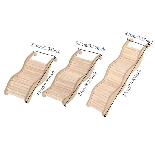 Hamster Wave Climbing Ladder, Multifunctional Interactive Small Animals Stairs Bridge Cage Decoration(27x8.5cm) - color: 27x8.5cm