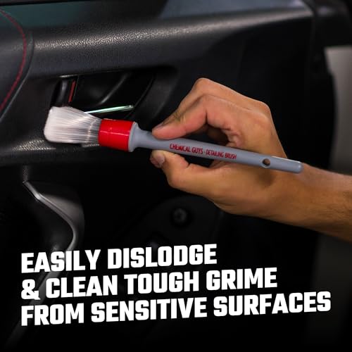 Chemical Guys, All in the Details Interior Detailing Brush Set, 3-Piece | Three soft, durable brushes reach vents, consoles, buttons and trim to lift dust and grime from tight spots - style: Interior Brushes