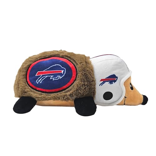 NFL Buffalo Bills Plush Hedgehog Toy for Dogs & Cats, Cool Soft Pet Toy for Fun and Interactive Play, Dog Chew Toy with Squeaker, Licensed Hot Pet Toy - color: Buffalo Bills