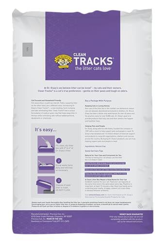 Dr. Elsey's Clean Tracks Clumping Clay Cat Litter 18 lb. Bag - size: 18 pounds
