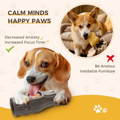 Mankoda Dog Frozen Treat Toy to Keep Them Busy - Chew for Medium/Large Dogs | Heavy Duty Indestructible Toy for Aggressive Chewer, Interactive Puzzle, Fillable Lick Toy with Frozen Mold, Boredom&Anxiety - color: Brown-1 Pack