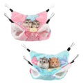 2 Pack 2 Layers Pet Rat Hammock Double Sided Warm Hanging Hammocks Small Animal Bed Hideout Swing Cage Accessories for Rats Squirrels Sugar Gliders Guinea Pigs Hamsters Ferret Chinchilla