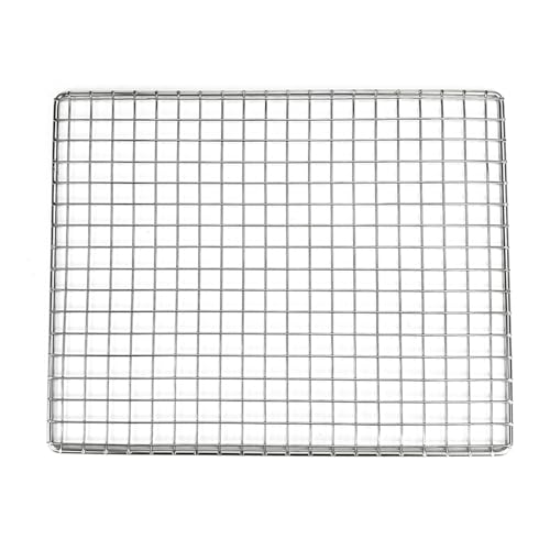 PODOO Stainless Steel Grids for Rabbit Litter Box, 1.5cm Holes, Fits 14.6x11.8x 0.79 inch Medium Guinea Pig Litter Box, Ideal for Small Animals (only Grids) (Medium) | Grid only for the PODOO medium litter box; 14.6 x 11.8 x 0.79 in with 1.5 cm holes. Not