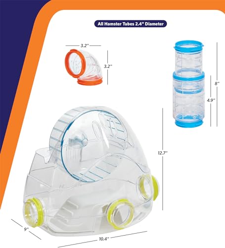 MidWest Homes for Pets Hamster Gym Value Pack, Compatible on All Midwest and Ferplast Hamster Cages, Model FP-GVP - size: Gym Value Pack