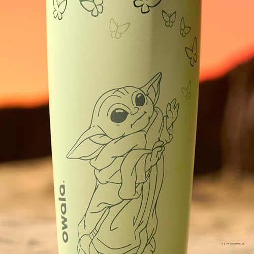 Owala Star Wars FreeSip Sway Stainless Steel Water Bottle 30 oz GroGu - color: GroGu