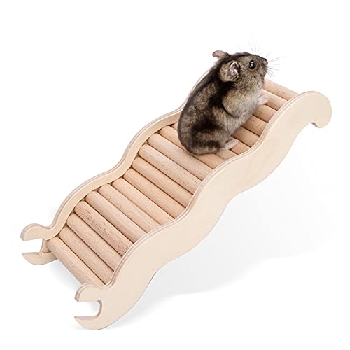 Niteangel Hamster Climbing Ladder Bridge: 8.26 x 3.7 x 1.1 inch | Can Expand Habitat Span & Explore Unlimited New Fun - Multi Use Habitat Decor for Hamsters Gerbils Mice and Small Animals - size: Medium - 8.26'' L