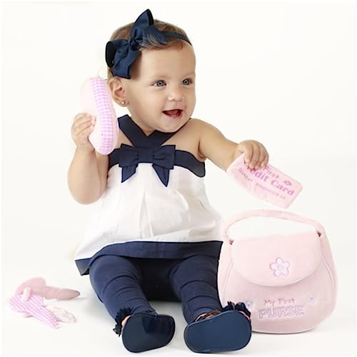 GUND Baby My First Purse 5-Piece Sensory Plush Toy Playset for Babies - style: Purse Playset
