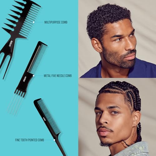 KISS Professional 10-pc Comb Set-Detangle & Style Assortment - size: One Size