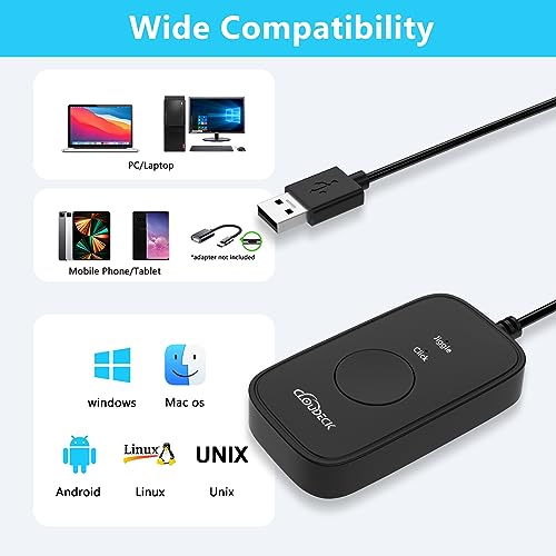 Mouse Jiggler Undetectable, USB Mover, Gaming Automatic Continuous Click Device, Plug & Play, Simulate Mouse Pointer Movement to Prevent PC Sleep