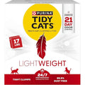 Purina Tidy Cats LightWeight Clumping Multi-Cat Litter, 17 lb Box | Easy to carry, 24/7 odor control, clean linen scented, 99.9% dust-free. - size: 17 Pound (Pack of 1)