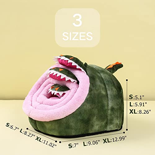 JanYoo Hedgehog Rat Bed Guinea Pig House Hamster Supplies Chinchilla Cage Ferret Rat Gerbil(S,Crocodile) - color: 3-Crocodile, size: S
