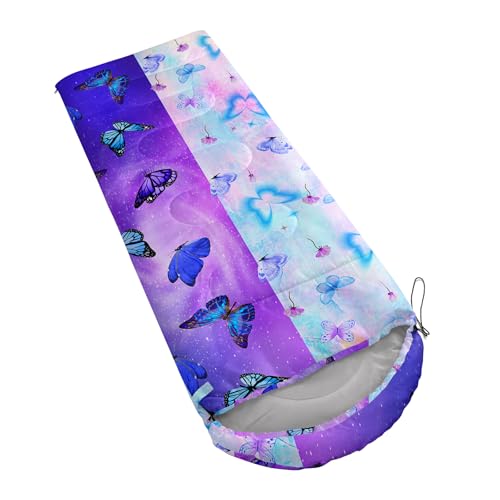 AILONEN Midnight Meow Sleeping Bag, Charcoal Cat Eyes Crescent Graphic, Portable Camp Sack Sleepover Style - color: S17