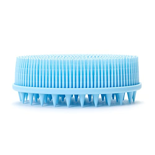 Premium Sensory Brushes for Kids or Autism,Soft Silicone Body Scrubber,2 in 1 Sensory Room Occupational Therapy,Silicone Loofah,Pets Shower Brush Bath Brush Shampoo Brush (3pcs(Spiked)) - color: 3pcs(spiked)