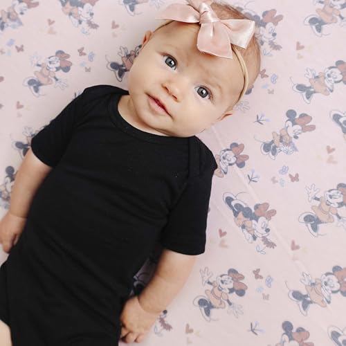 Premium Fitted Knit Crib Sheet/Toddler Sheet Minnie Mouse by Copper Pearl - color: Minnie Mouse