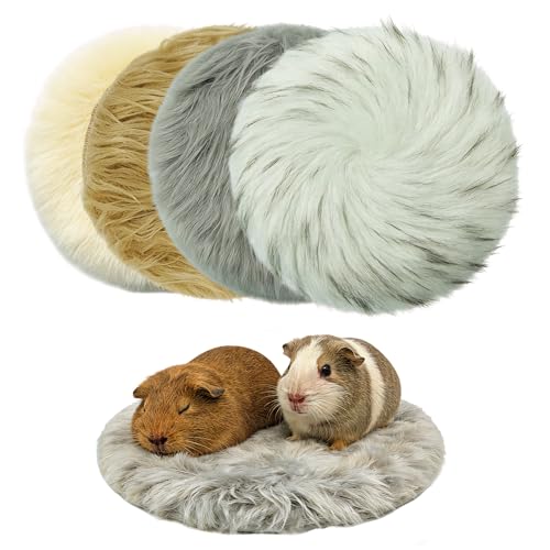 Guinea Pig Bed 4PCS Fleece Mats Hamster Cage Liner Washable Bedding Cage Accessories for Chinchilla Rat Hamster Squirrel Sugar Glider Ferret - size: Large