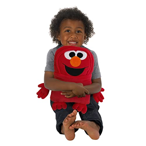 NoJo Sesame Street Come and Play Red Elmo Super Soft Character Shaped Toddler Blanket - color: Sesame Street Red Elmo