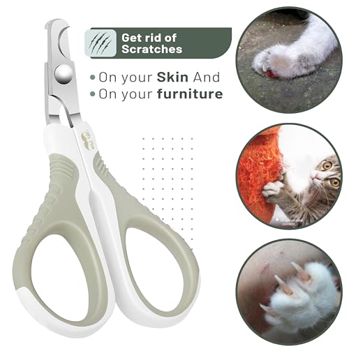 Mr. Pen- Cat Nail Clipper, Stainless Steel | Professional Sharp Cat Claw Trimmer for Small and Medium Cats, Pet Nail Clipper with Sturdy Non Slip Handle - color: Beige