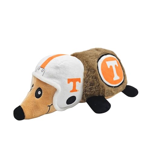 NCAA Tennessee Volunteers Plush Hedgehog Toy for Dogs & Cats, Cool Soft Pet Toy for Fun and Interactive Play, Dog Chew Toy with Squeaker, Licensed Hot Pet Toy - color: Tennessee Volunteers