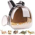 Portable Small Animal Backpack Travel Breathable Pet Carrier Bag Cages for Guinea Pig, Rabbit, Bearded Dragon, Squirrel, Tortoise, Bird, Lizard, Sugar Glider - color: Polarized