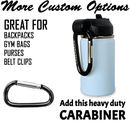 LaserGram Personalized 12oz Water Bottle, Rabbit (Light Blue) | Engraved Gift, Vacuum Insulated Stainless Steel, Flip-Top Straw Lid, Laser Engraved With Your Name - color: Light Blue, size: 12 Ounces