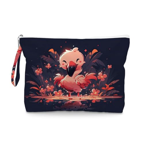 ENGVZ Wet Dry Bag, Waterproof Travel Pouch, Large Zipper Bag For Swimsuits, Diapers, Toiletries, Makeup, Women And Girls Cute Flamingo - color: Cute Flamingo