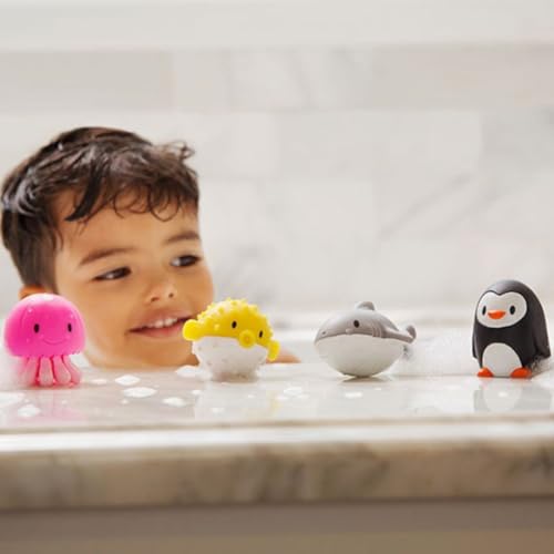 Munchkin Bath Toy Squirts, Ocean Sea Animal | 9 Months and Up | 16 Pack | For Babies and Toddlers - size: 16 Pack, style: Ocean