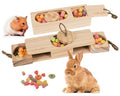 SoulThink® Advanced Interactive Wooden Pet Rabbit Toys - Sniff n' Snack Bunny Chew Toys for Rabbit Treats, Suited for Chinchilla Foraging, Guinea Pigs Boredom, and Hamster Enrichment (2 Set) - style: Sniff n' Snack - Advanced