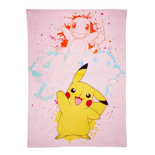 Pokemon Girl Pikachu Kids Bedding Super Soft Cozy Throw Blanket, 62 in x 90 in, (Officially Licensed Product) By Franco Kids - color: Pokemon Girl, size: 62 in x 90 in