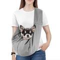 Pawaboo Small Dog Sling Carrier | Reversible Puppy Small Pet Carrier,Hands Free,Safety Buckle,Storage Pocket for Travel,Outdoor Activities Light Gray - color: Light Gray