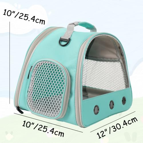2-Pack Guinea Pig Carrier and Playpen Set - Breathable Pet Playpen Pop Open Outdoor/Indoor Exercise Fence, Portable Small Animal Backpack for Bearded Dragon, Rabbits, Hamster, Chinchillas - color: Green