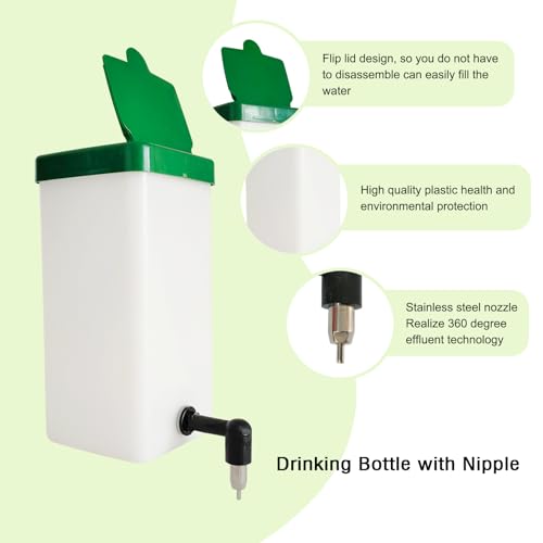 1000ml No Drip Small Animal Water Bottle for Rodent/Ferret/Hamster/Guinea Pig/Rabbit