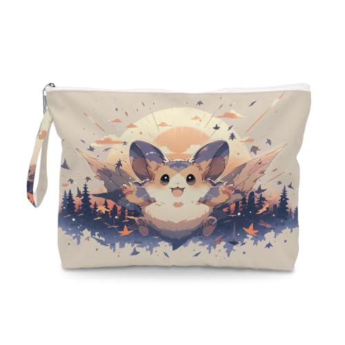 ENGVZ Wet Dry Bag, Waterproof Travel Pouch, Large Zipper Bag For Swimsuits, Diapers, Toiletries, Makeup, Women And Girls Cute Flying Sugar Glider Over Forest - color: Squirrel