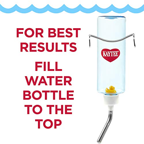 Kaytee Clear View Water Bottle for Pet Gerbils, Hamsters & Mice, 8 oz - size: 8 oz (Pack of 1)