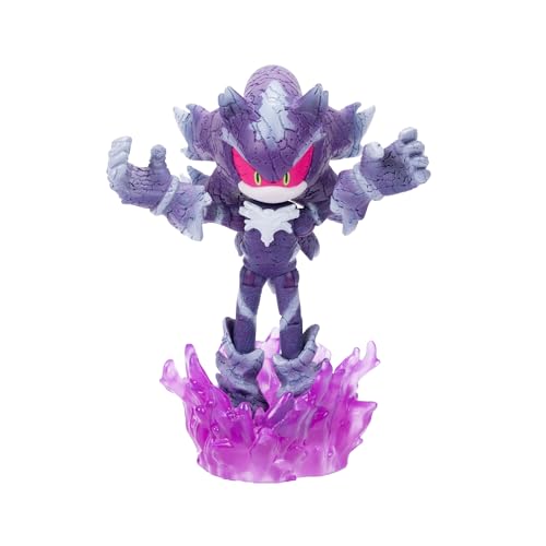 Sonic the Hedgehog 4-inch Mephiles the Dark Action Figure with Purple Mist Base Accessory. Ages 3+ (Officially Licensed by Sega)