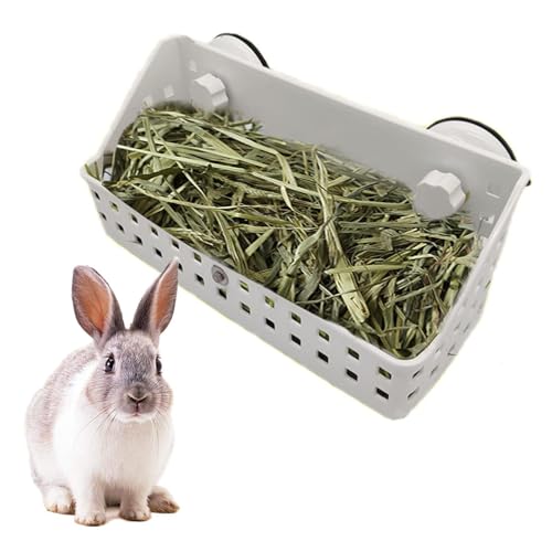 kathson Hay Feeder for Rabbit, Bunny Hay Holder Guinea Pig Hay Feeder Plastic Hay Rack for Rabbits Small Animal Chinchilla Ferret (7.5 X 4.7 X 5.5 inch) - size: 7.5 X 4.7 X 5.5 inches, 1 Piece