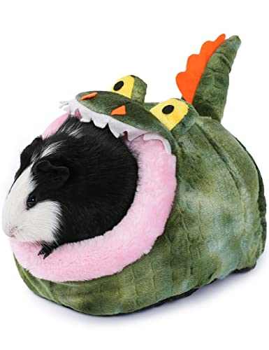 JanYoo Hedgehog Rat Bed Guinea Pig House Hamster Supplies Chinchilla Cage Ferret Rat Gerbil(S,Crocodile) - color: 3-Crocodile, size: S