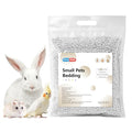 Natural Paper Pellet Bedding for Small Animals - Super Absorbent Odor Control Rabbit Litter, Hamster Bedding, Guinea Pig Cage Liners, Dust-Free(2.2lb) (White) - color: White