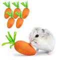 Niteangel Hamster Chew & Decor Toys: Pack of 6 Carrot-Shape & Beech Wood | Chew-Friendly Design to Control Tooth Overgrowth for Syrian Dwarf Hamster Gerbils Mice Lemming Degu or Other Small-Sized Pets - size: Carrot-Shape