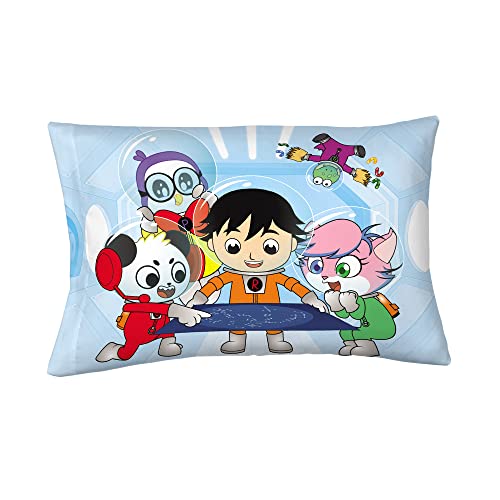 Franco Kids Bedding Super Soft Microfiber Reversible Pillowcase, 20 in x 30 in, Ryan's World - color: Ryan's World