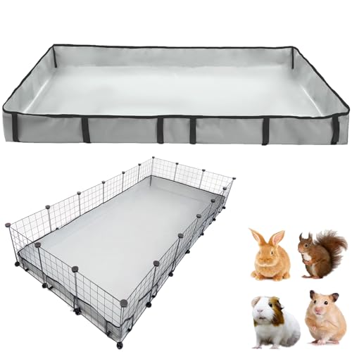 Guinea Pig Cage Liner Tarp Bottom Waterproof and Washable Base Also for Rabbits, Bunny, Chinchesillas, Hedgehog, Ferrets and Other Small Animals(36x72 inches) - size: 36.0"L x 72.0"W x 4.0"H