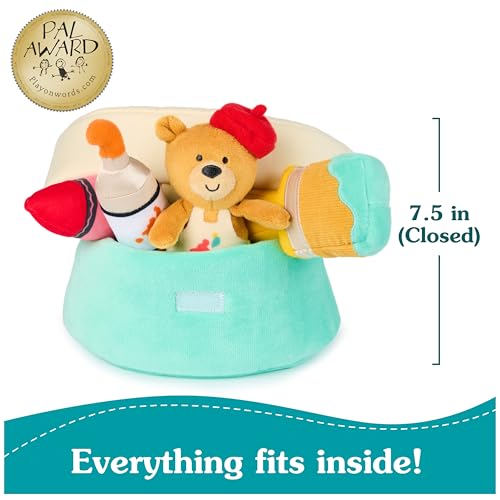 GUND Baby My Little Artist 5-Piece Sensory Plush Toy Playset for Babies | Inspires Imaginative Play and Early Sensory Discovery, Interactive Play Boosts Motor Skills and Auditory/Tactile Development - style: Artist Playset