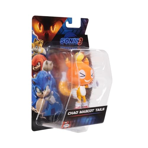 Sonic 3 Movie Action Figures 5-Inch Chao Mascot Tails Collector Toy Figure, Highly Articulated for Boys Girls - Officially Licensed Sonic The Hedgehog 3 Movie Product - color: Chao Mascot Tails