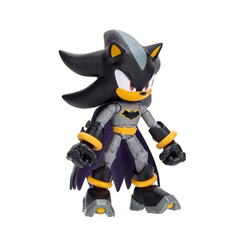 DC X Sonic Collectable Action Figures Shadow as Batman, Tails as Cyborg, Knuckles as Superman Featuring Highly Articulation Figures with Dynamic Posing - style: 5" Sonic X DC 3-Pack