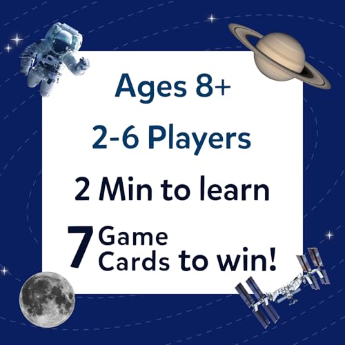 Skillmatics Guess in 10 – NASA Space, Educational Card Game, Gift for Kids | Family Trivia Game, STEM Board Game, Science & Planets, Screen-Free Fun, Girls & Boys Ages 8, 9, 10 and Up - style: 4. Space