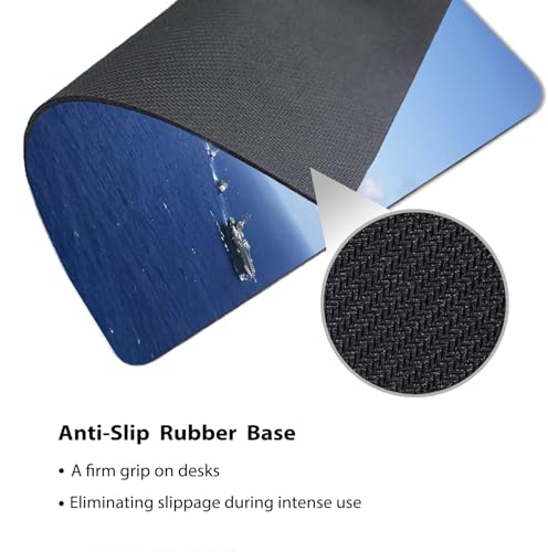 US Navy Carrier Strike Group Mouse Pad, Patriotic Blue Ocean Desk Mat | 9.5"x 7.9", Fighter Jets Aircraft Formation Naval Ships Military Design, Cute Smooth & Anti-Slip Mousepad - color: Colorful Design Wknoon-Art 33
