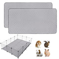 Guinea Pig Cage Liners, 36''X48'' Washable Guinea Pig Pee Pads, Non Slip Reusable Super Absorbent Guinea Pig Training Mat Bedding Fleece for Small Animals Hamster Rabbit Chinchilla Rat, 2Pack - size: C&C 3x4(36" x 48") 2Pack