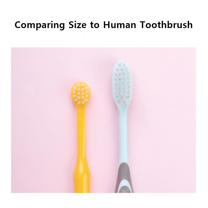 Tiny Small and Medium Dog Toothbrush Made in Korea Brush Bristles That are Soft and Do Not Irritate Your Dog’s Gums Small Toothbrush Grip and Excellent Tartar Removal (4pcs)