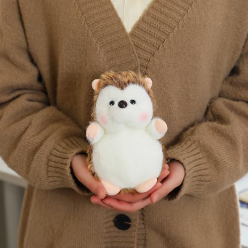 PEACH CAT Hedgehog Stuffed Animal Cute Plushies Small Plush Toys Gifts for Kids (Squeaky) - style: Hedgehog