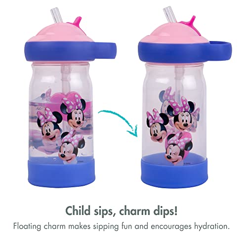 The First Years Disney Minnie Mouse Sip & See Kids Water Bottle - Water Bottle for Toddlers - Spill Proof Toddler Cup - 12 Oz - style: Minnie Mouse